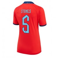 Fotballdrakt Dame England John Stones #5 Bortedrakt VM 2022 Kortermet